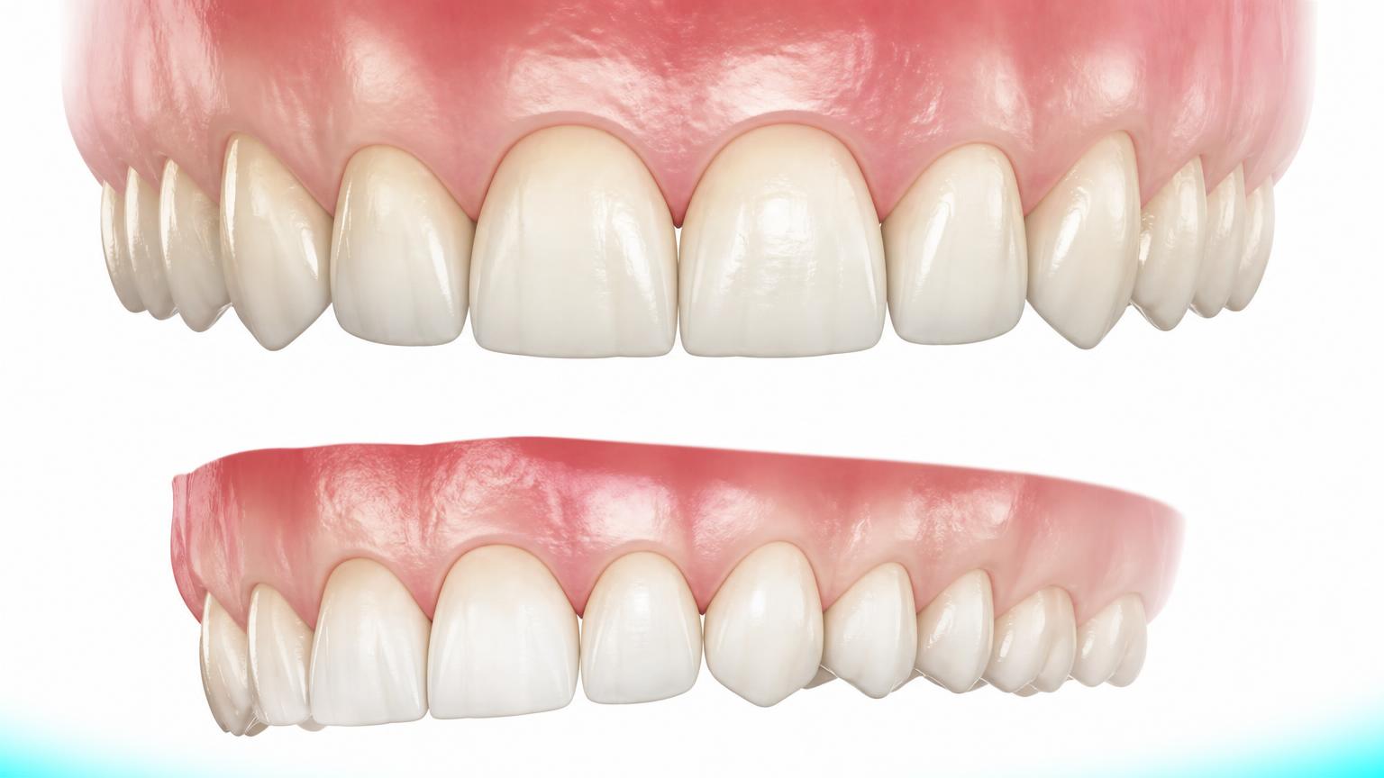 Illustration of a natural-looking dental bridge blending with neighbouring teeth